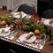 Christmas Placemats Set of 6, Rustic Holiday Gnomes Dining Table Mats, Washable Thick Cotton Linen - Heat, Wear Resistant Winter Place Mats for Kitchen Dining Table Decorations, 18 × 12 Inch